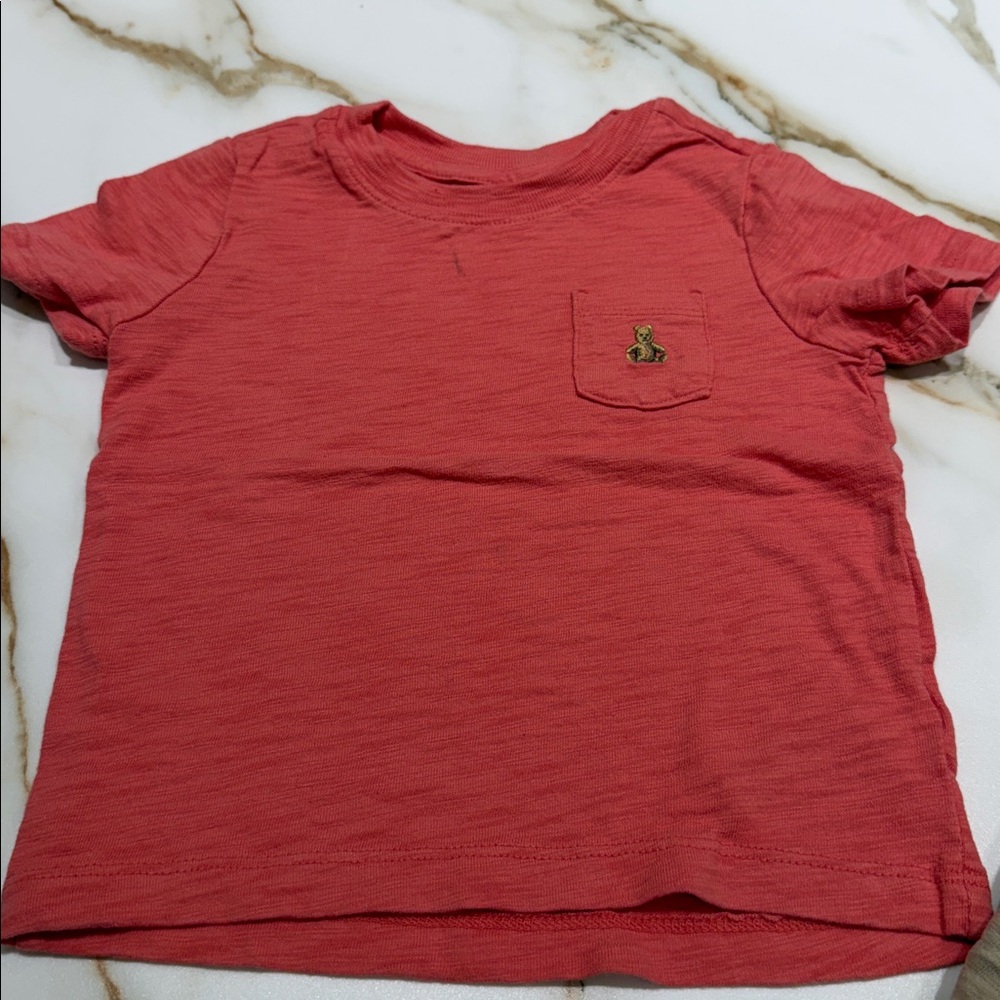 GAP Kids' Short Sleeve Tees - Coral and Beige - Picture 4 of 5